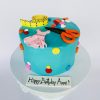 Fondant Birthday Cake  (1-A)